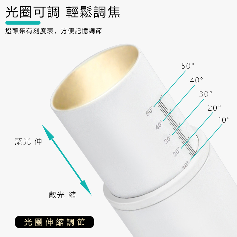 可調焦距軌道燈