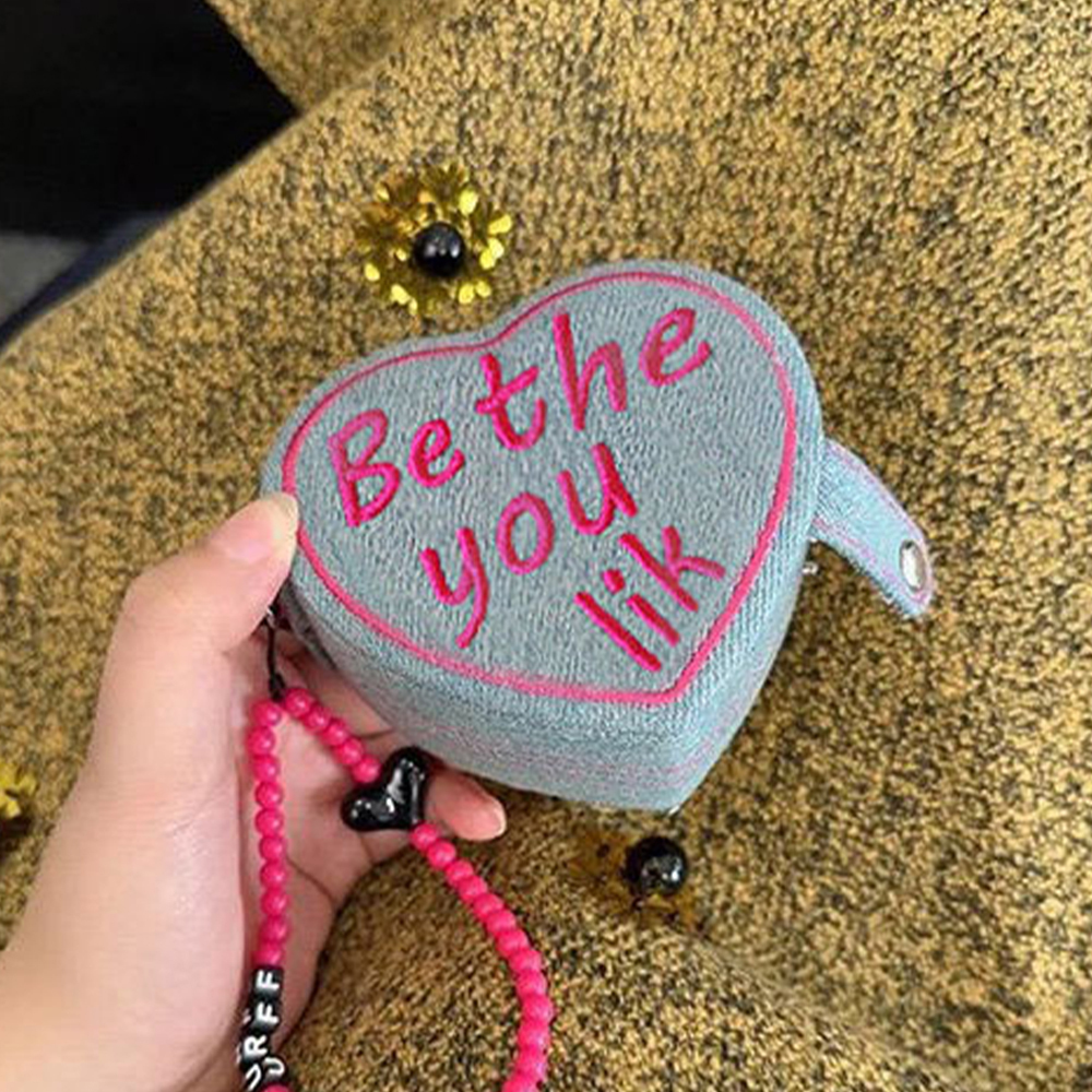 心形蛋糕迷你首飾盒 復古牛仔便攜戒指珠寶收納禮物