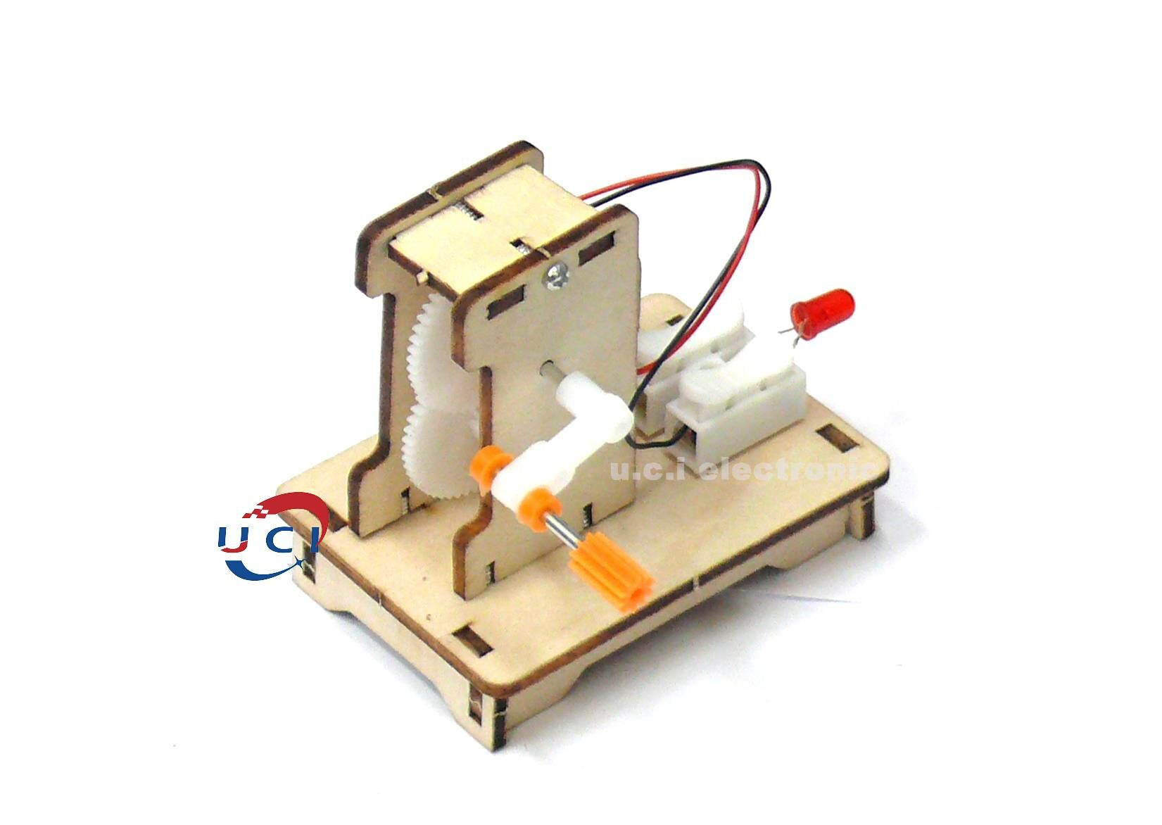【UCI電子】(二H-1) DIY材料包 手搖發電機 科技小製作材料包 散件出貨