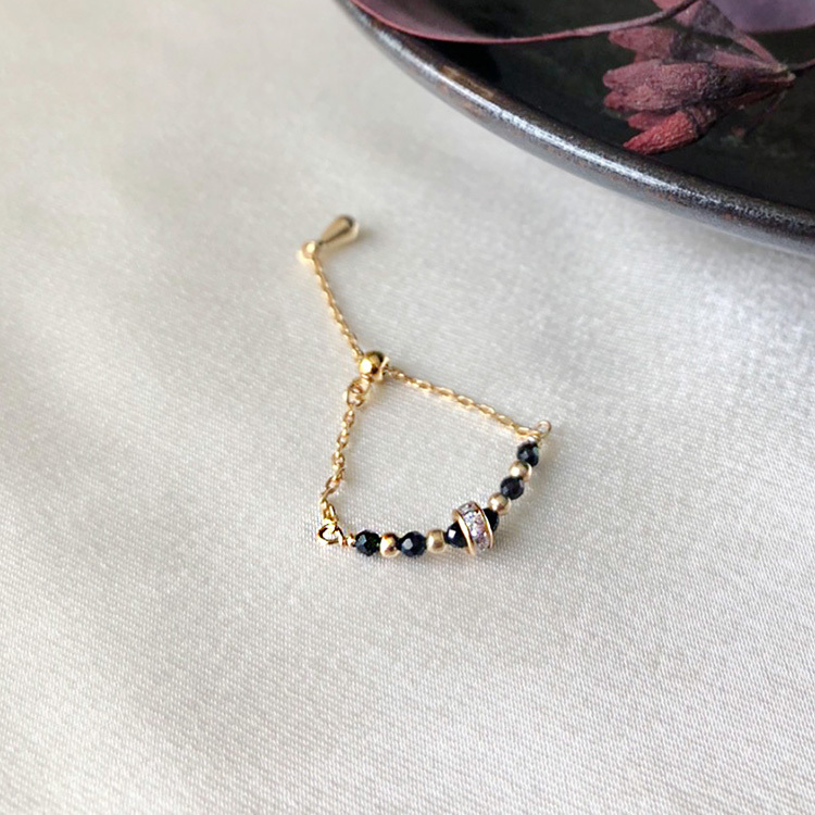 ｜學習力｜寶石調節式線戒 – 尖晶石 – 戒指