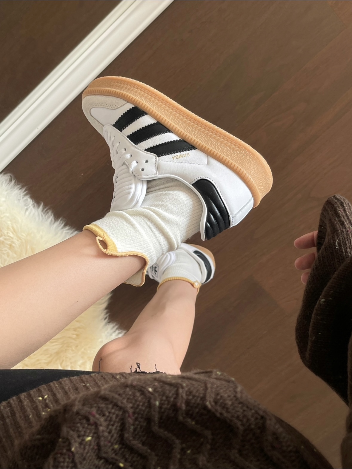 Adidas Samba XLG 胖胖白