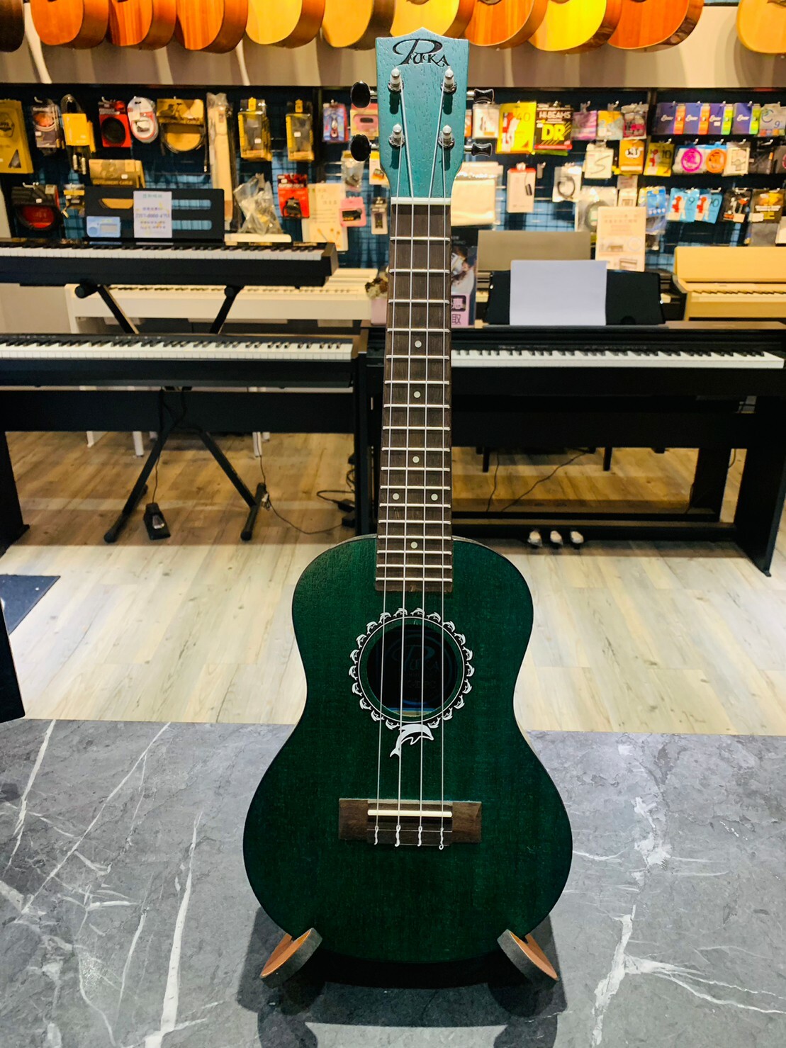 Puka PK-DPC 小海豚 23吋手工刷色 烏克麗麗【宛伶樂器】