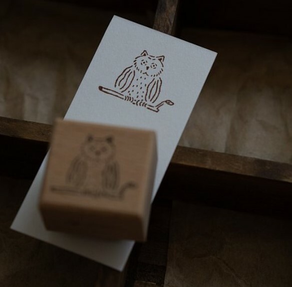 貓頭鷹 木製印章｜森空 Mori Sora Handmade 臺灣