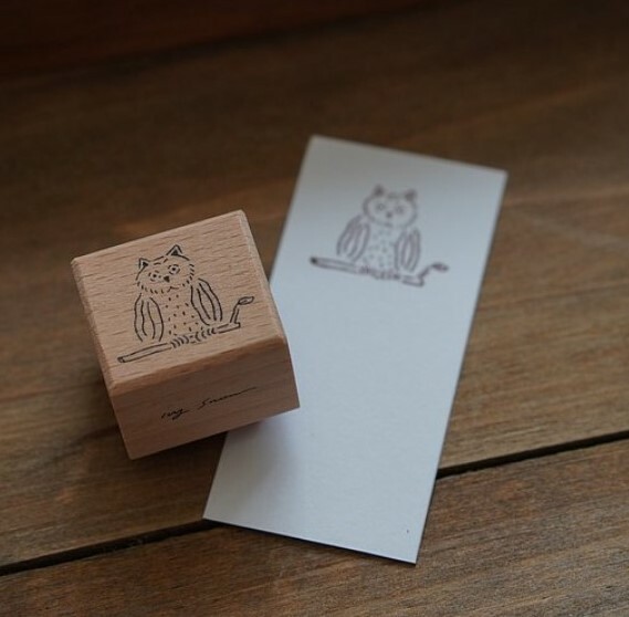 貓頭鷹 木製印章｜森空 Mori Sora Handmade 臺灣