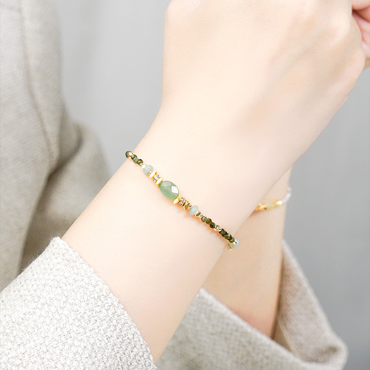 ｜財運｜梔子花祝福 – 東陵玉 – 手鍊