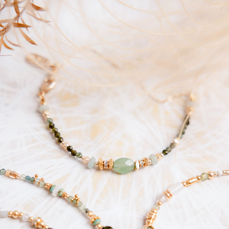 ｜財運｜梔子花祝福 – 東陵玉 – 手鍊