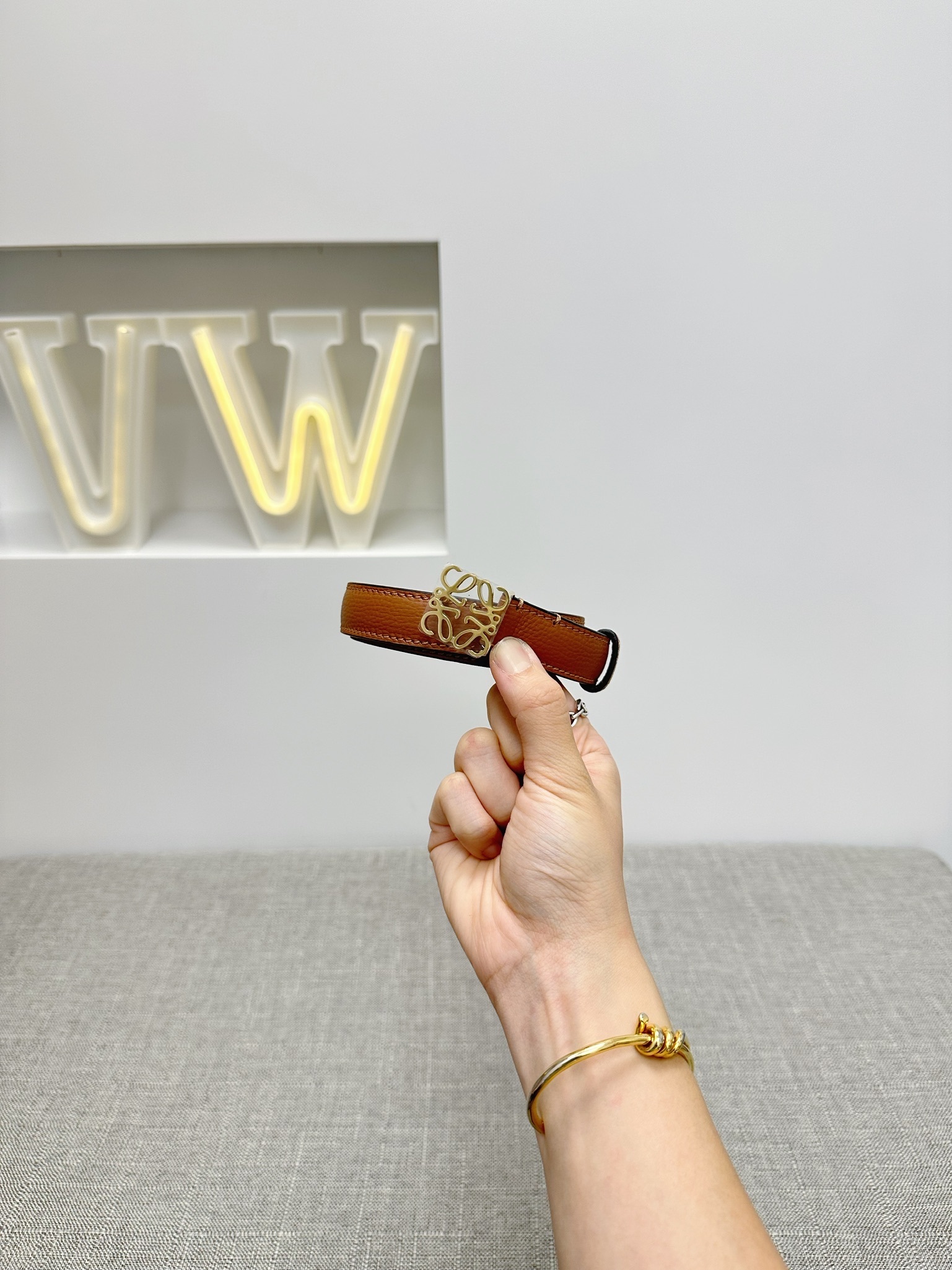 Loewe Anagram 2cm Belt