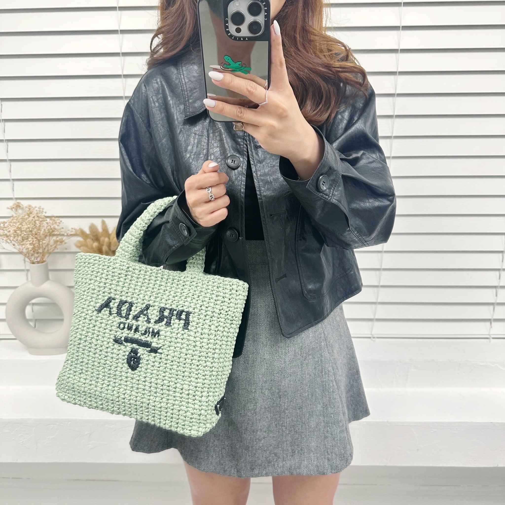 Prada Small Crochet Tote Bag