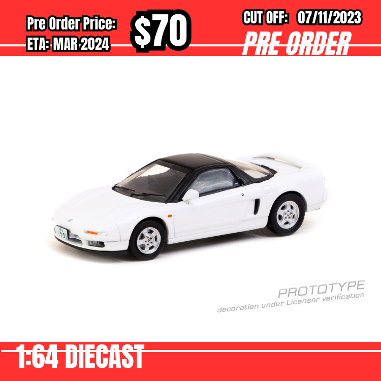 PO-$70 *Tarmac* 1:64 Honda NSX (NA1) White [26/10]