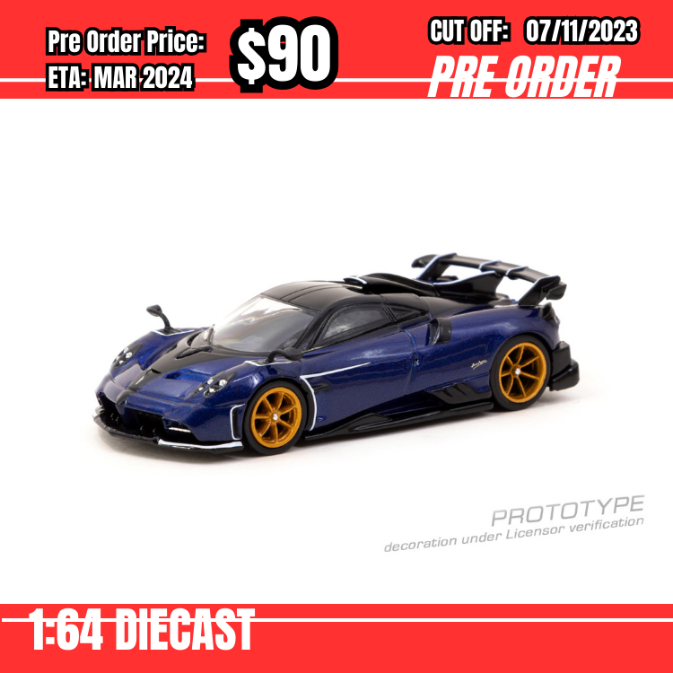 PO-$90 *Tarmac* 1:64 Pagani Imola Blu Argentina [OD26/10]