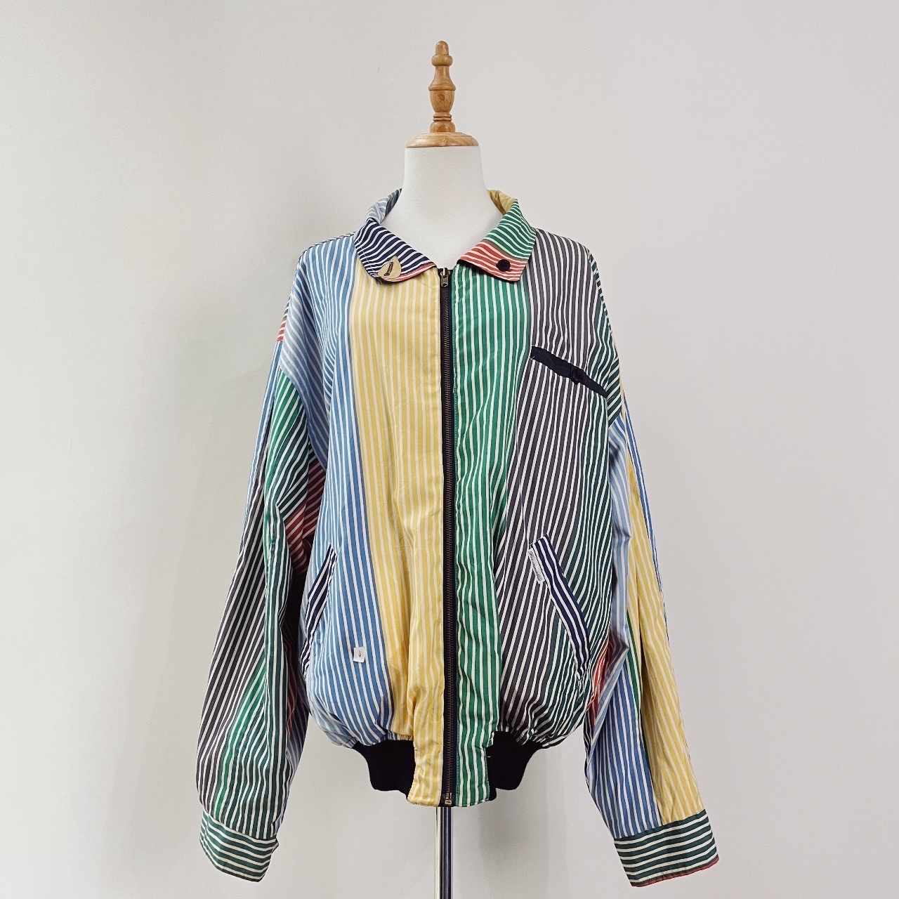 Faconnable 彩虹色條紋 Oversize 外套