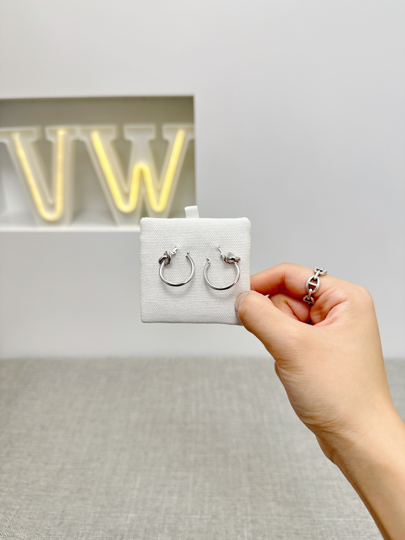 Celine Knot Small Hoops