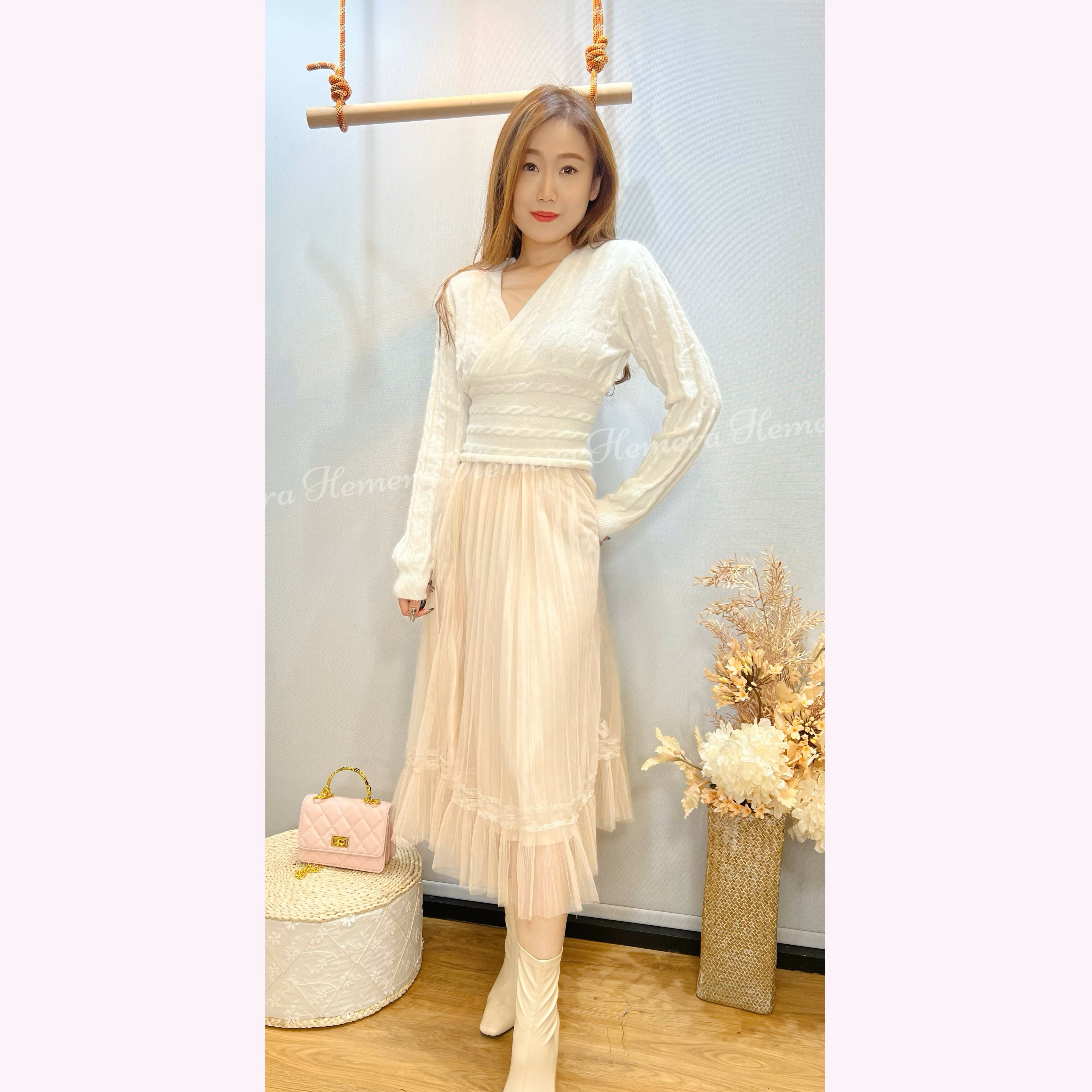 TP23W1048 v領波霸扭麻花上身