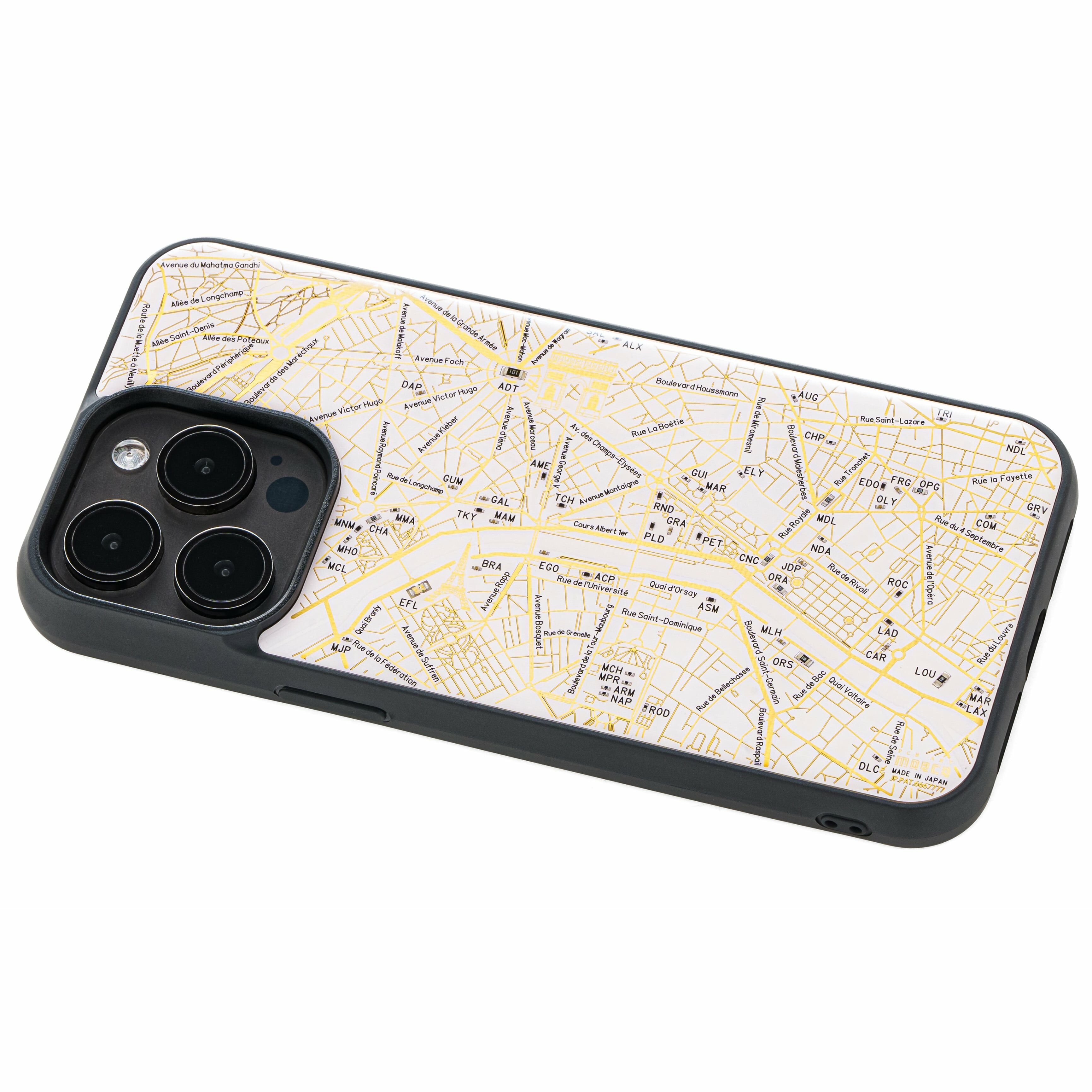 FLASH 巴黎電路地圖 iPhone 15 Pro Max手機殼 ( 白色 )