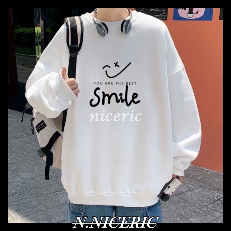 [Nice日韓歐美代購］韓國 笑臉自創帽T重磅 加絨 三款塗鴉藝術 長袖 大學T