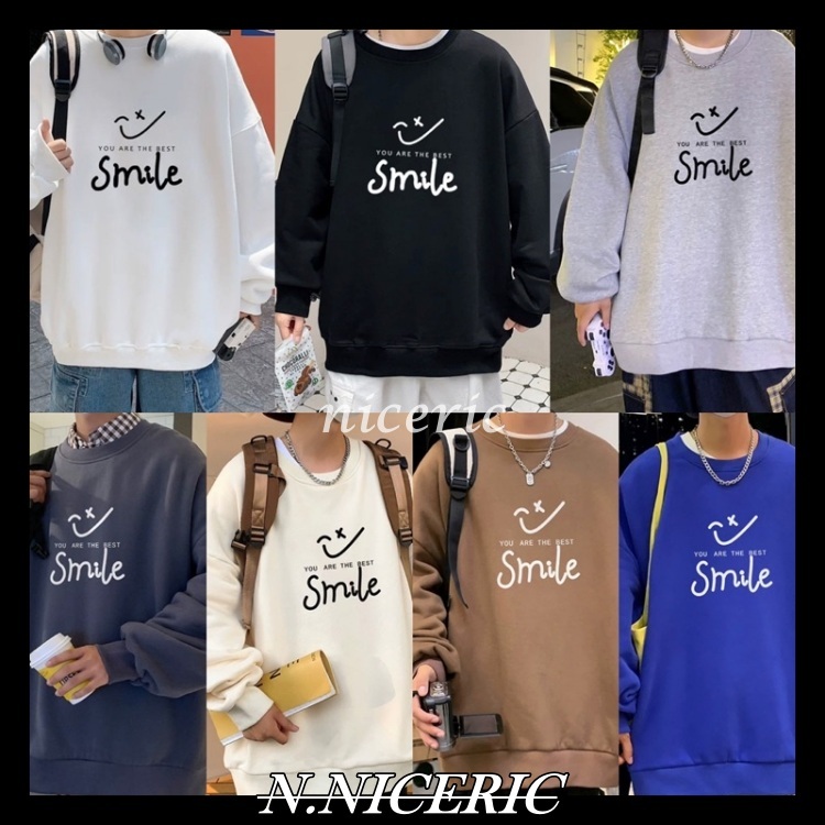 [Nice日韓歐美代購］韓國 笑臉自創帽T重磅 加絨 三款塗鴉藝術 長袖 大學T