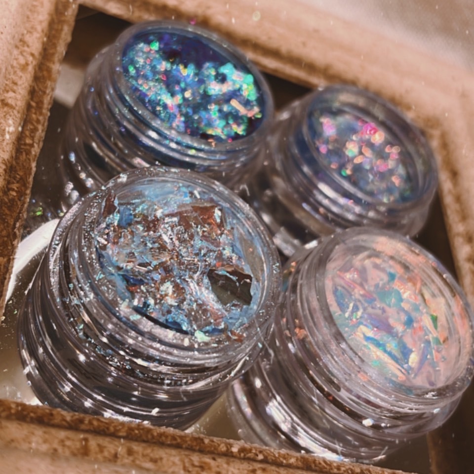 【STYLE新品】歐泊粉極光玻璃冰塊片