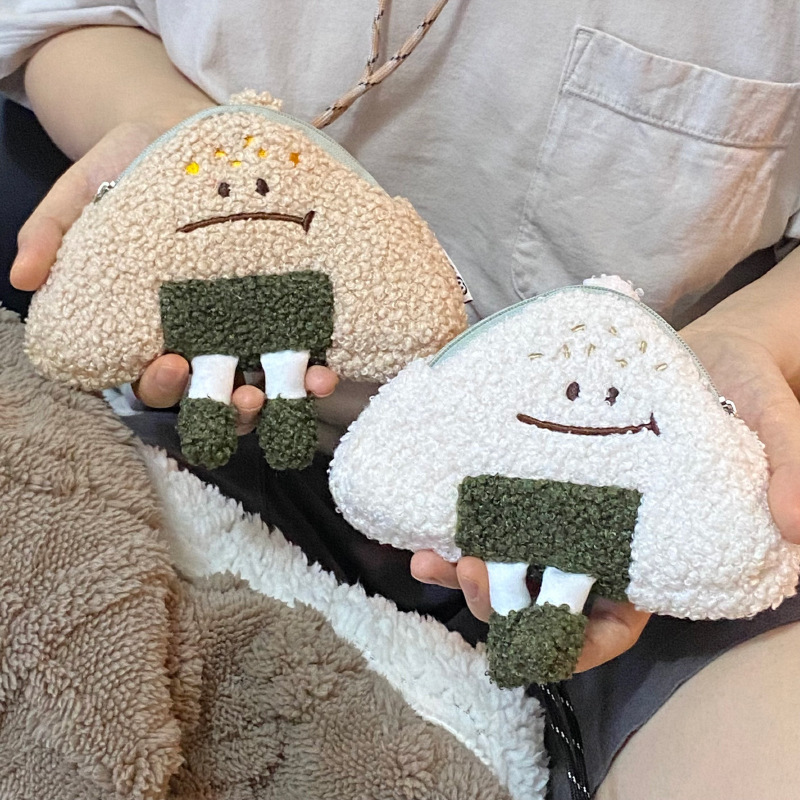《3210》日式三角飯糰毛絨零錢包