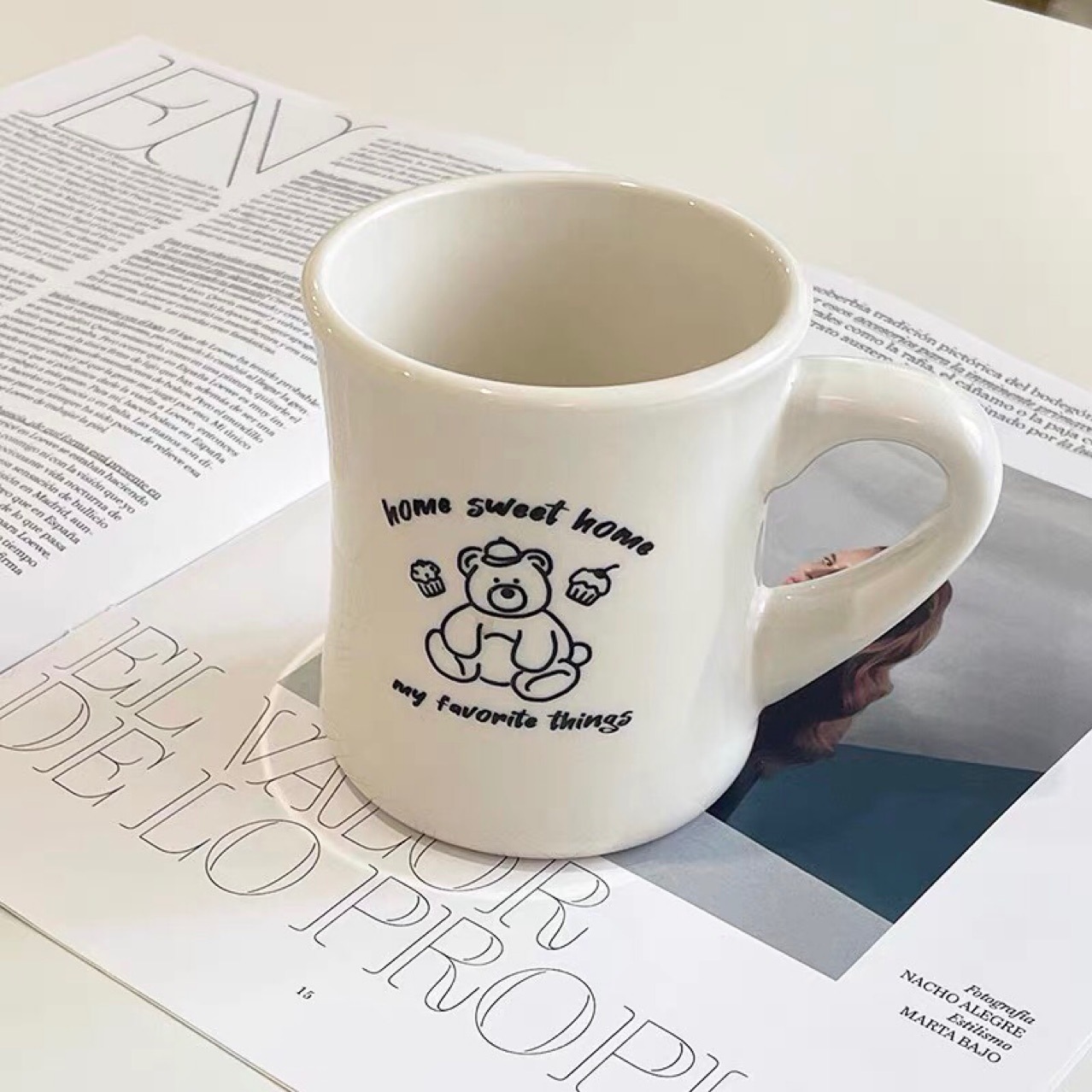 《3212》home sweet小熊馬克杯400ML