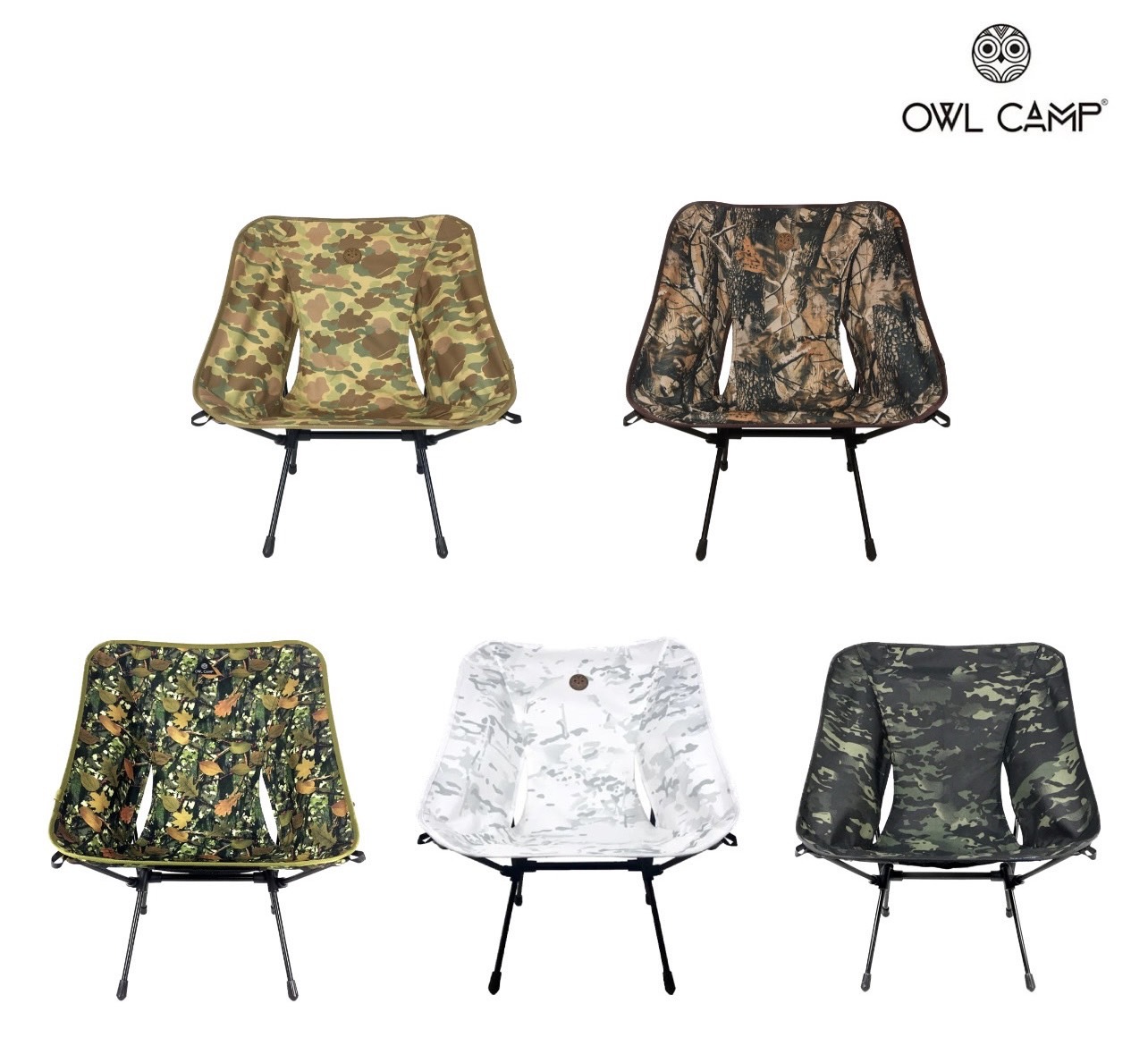 【OWL CAMP】迷彩系列標準椅 (七色)