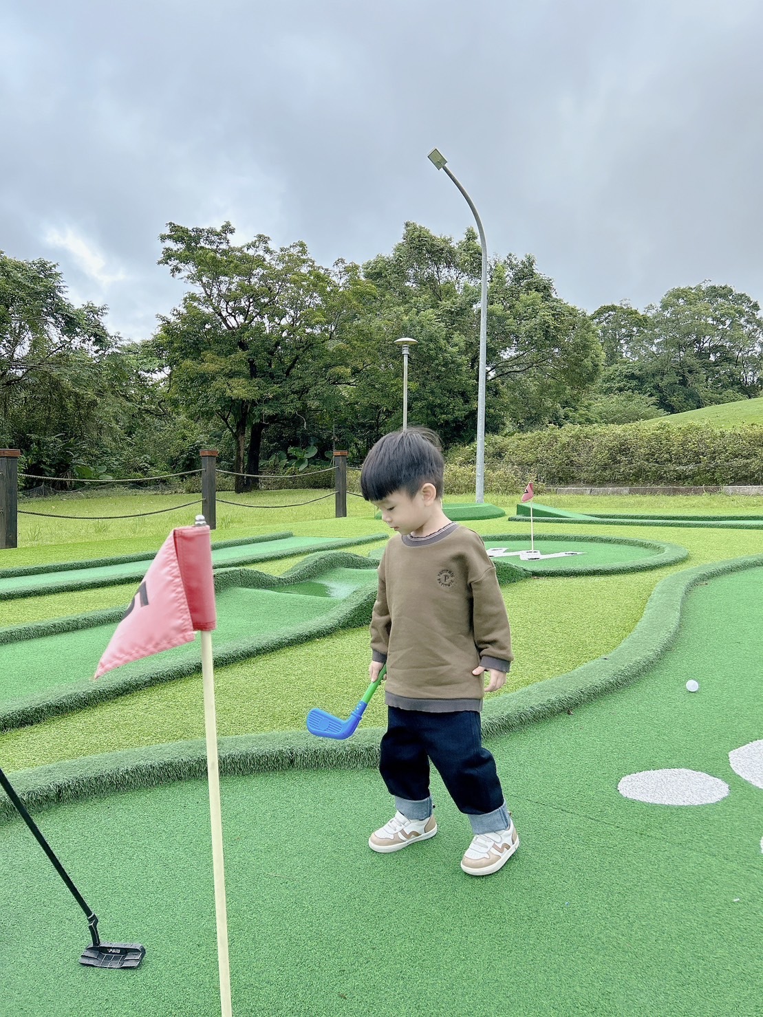 日本Petitmig 純棉手繪刺繡上衣 - Khaki