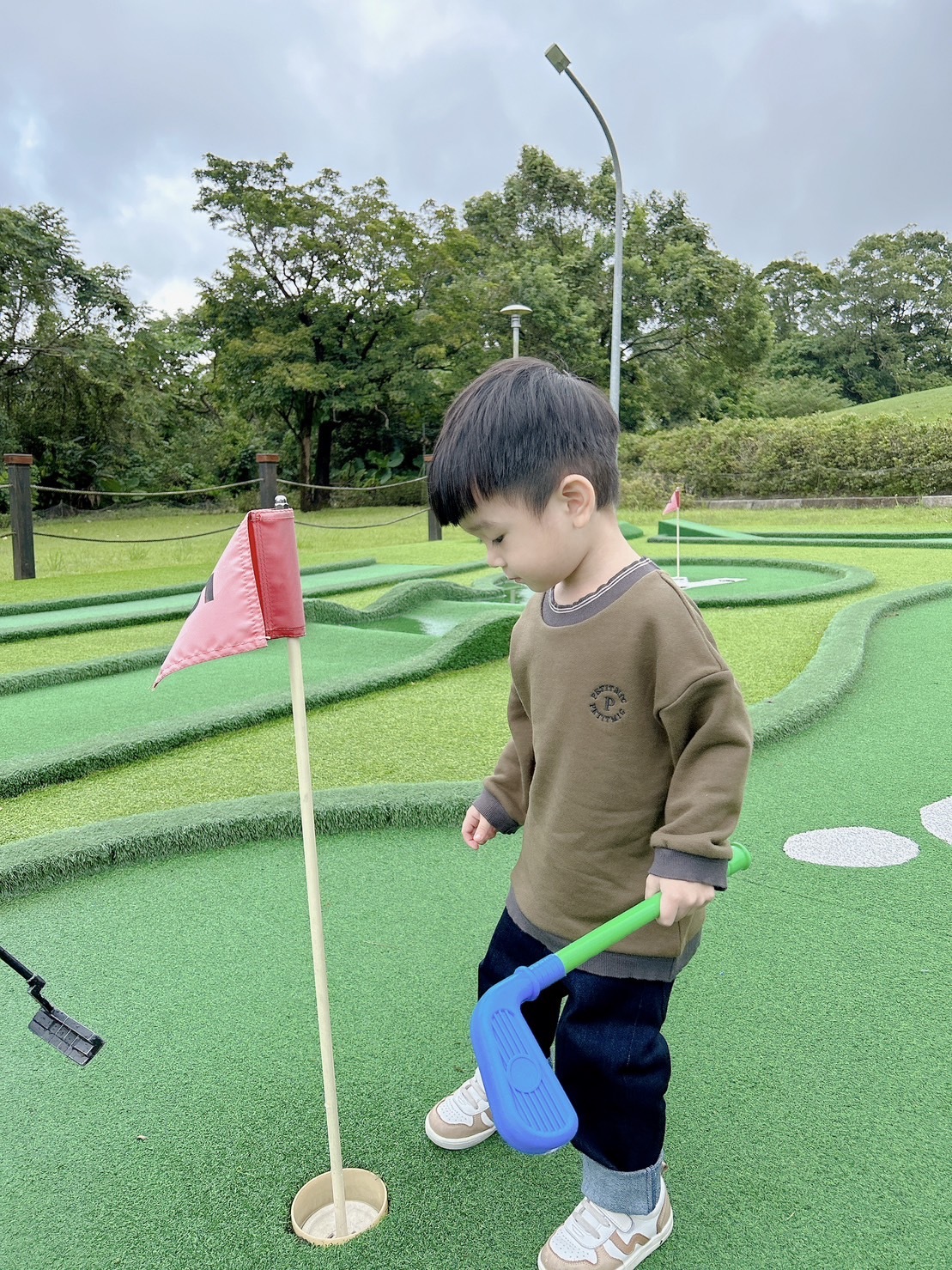日本Petitmig 純棉手繪刺繡上衣 - Khaki
