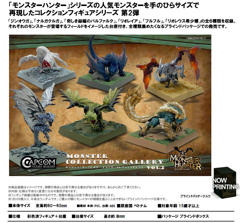 「ACG.GO」「預購」日版 Capcom Monster Collection Gallery Vol. 2 Monster Hunter