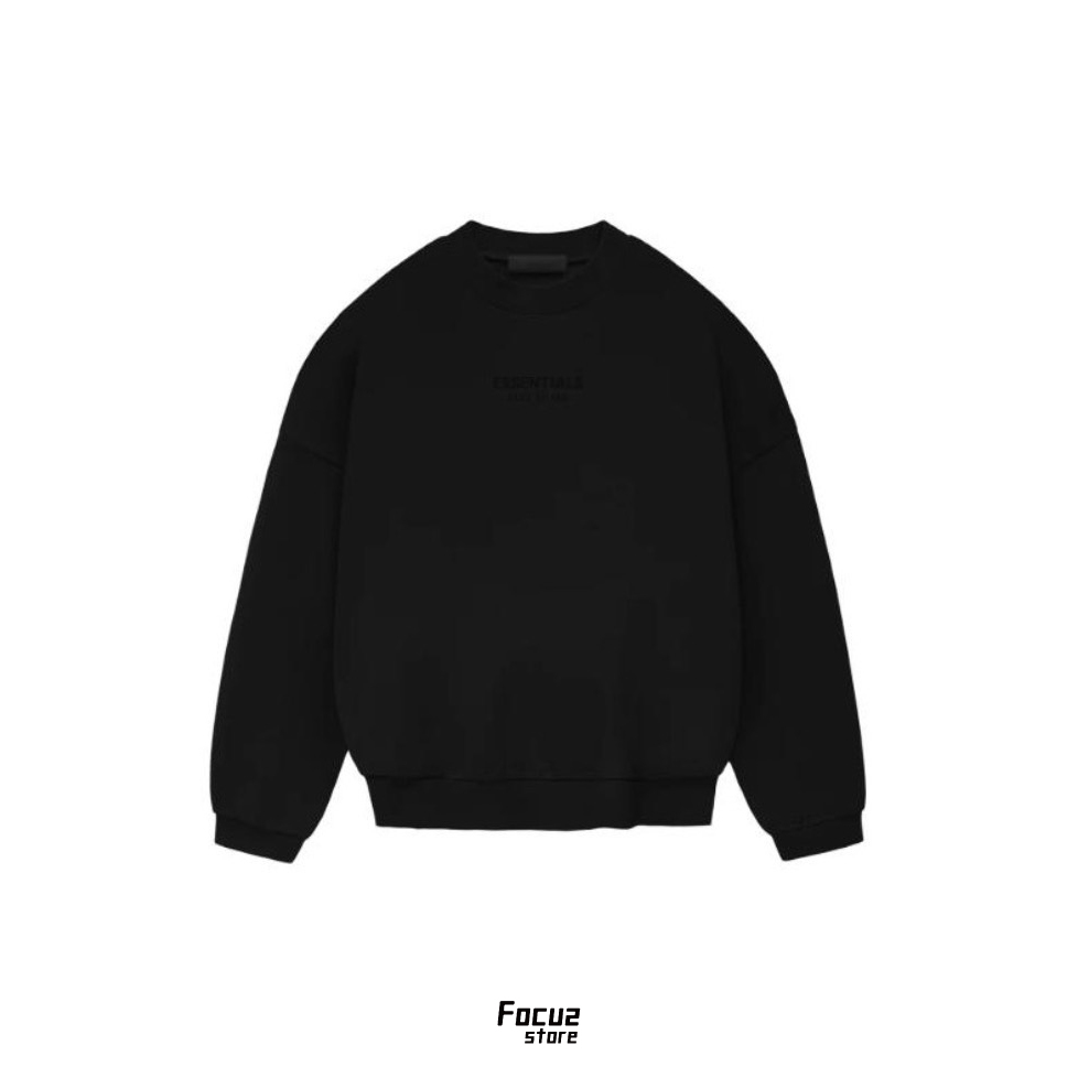 【Focus Store】現貨秒發 Essentials FW23 Crewneck Sweater "Jet Black" 玄青黑 192BT232040F