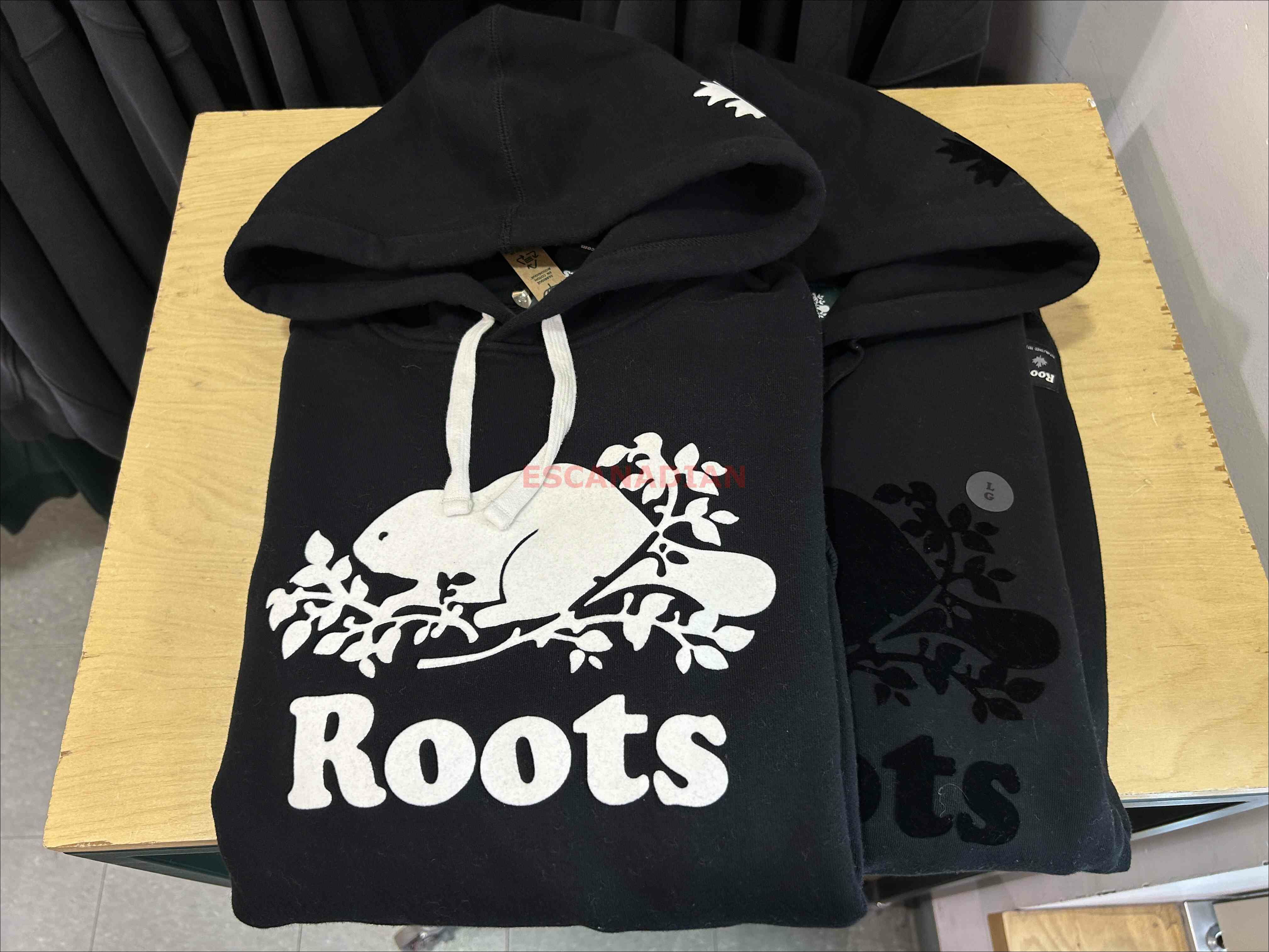 ROOTS 男大人 有機棉 經典款 海狸 刷毛 帽TEE (2色)