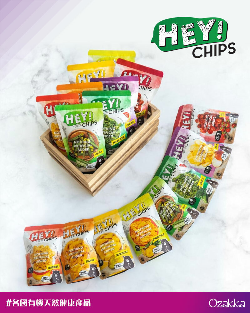 品牌推介：泰國Hey!Chips蔬菜水果脆片