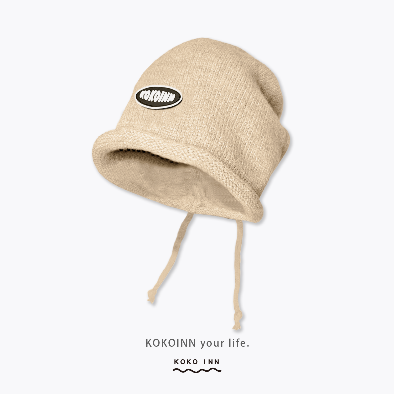KOKOINN 抽繩針織堆堆帽