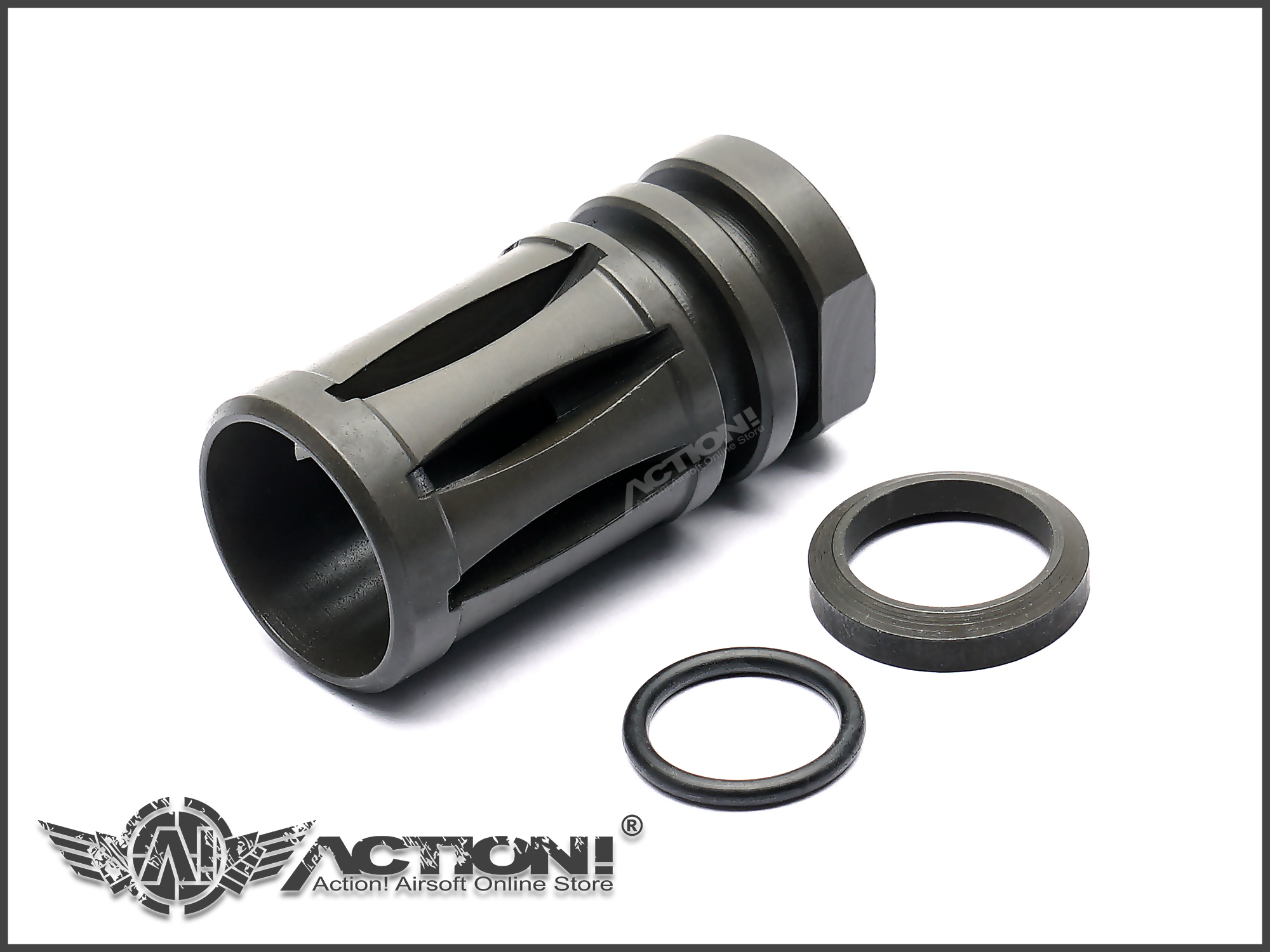 GHK - M4 /M16A2 Type Steel Flash Hider for M4 GBB（Origi