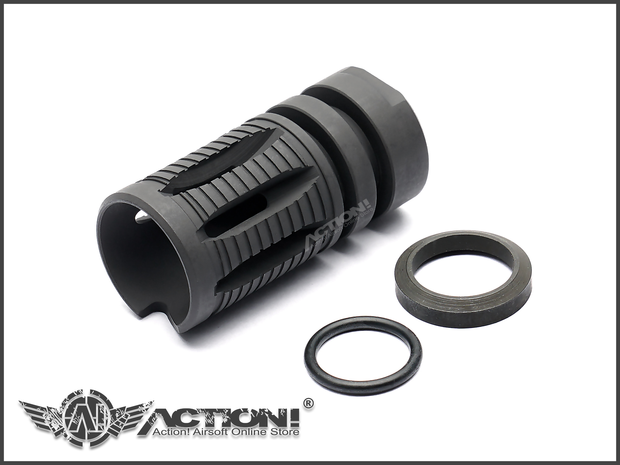 GHK - KAC QD Type Steel Flash Hider for M4 /MK18 GBB（Or
