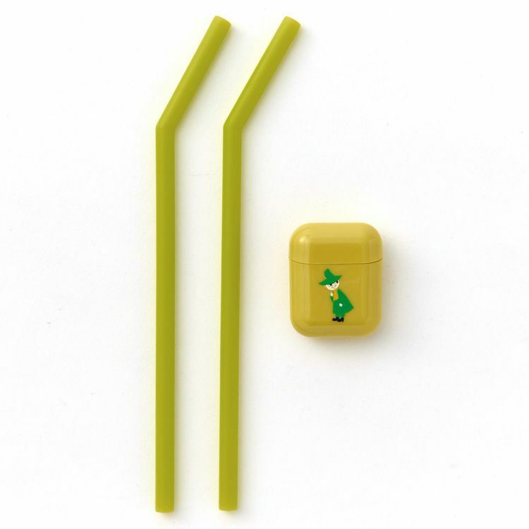 阿金 攜帶型 矽膠環保吸管組｜日本moomin