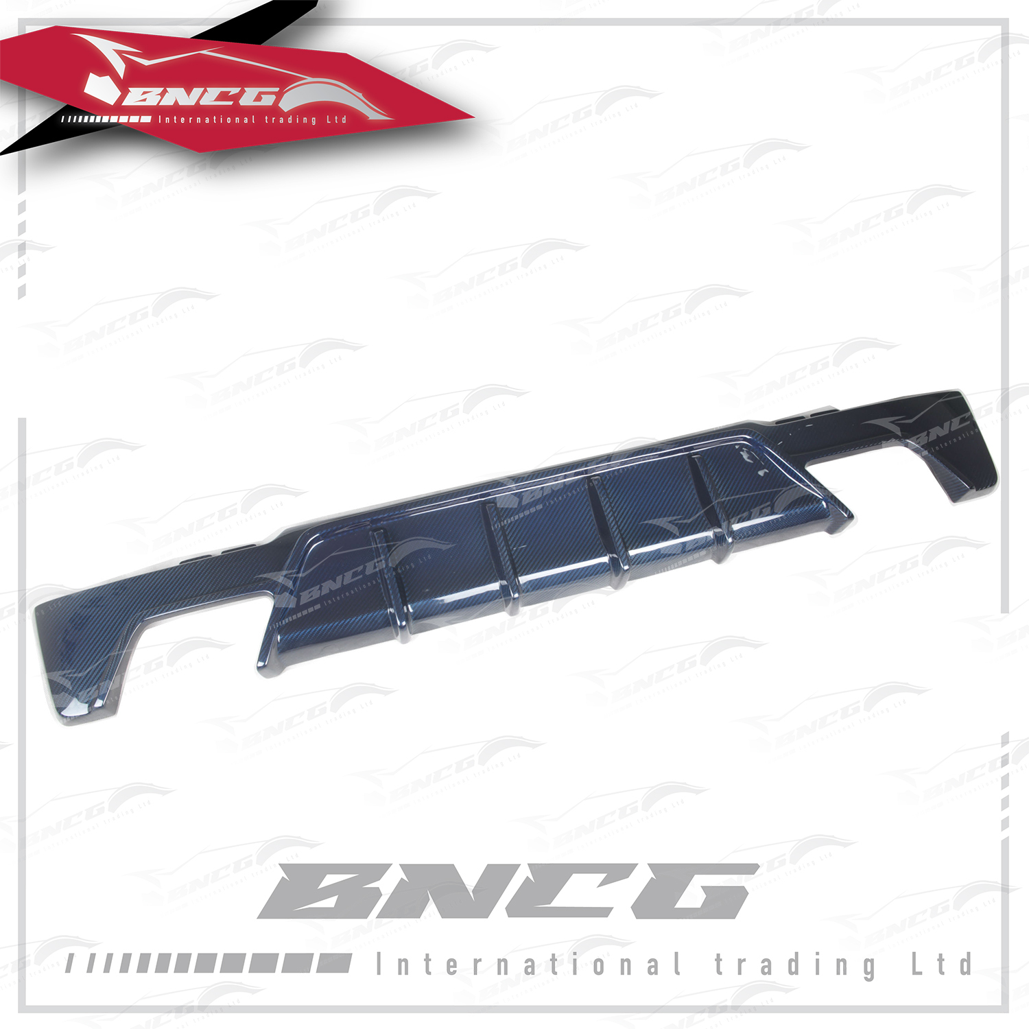 Smart 改裝 卡夢 藍色乾碳纖維 空力套件 Mansory款 後下巴 後導流 尾飾管