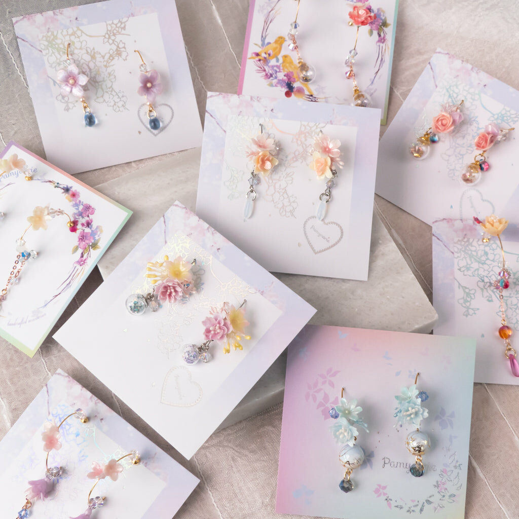 ③ Garden Hoop Earrings (9 Designs)