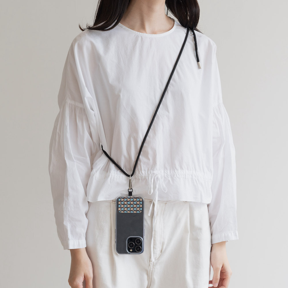 印花樂XThe Hood手機掛繩夾片6.0mm/老磁磚7號/粉黃藍