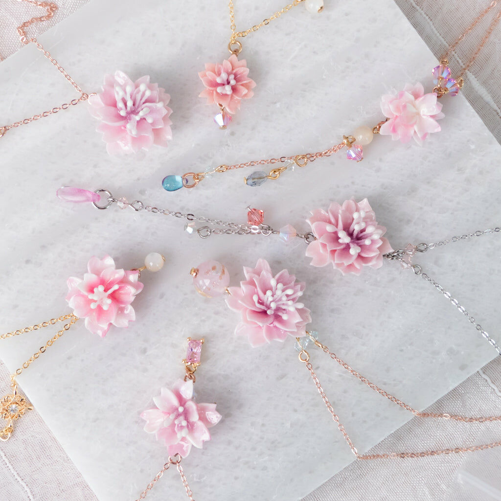 ③ Collar Necklace - Sakura (9 Designs)