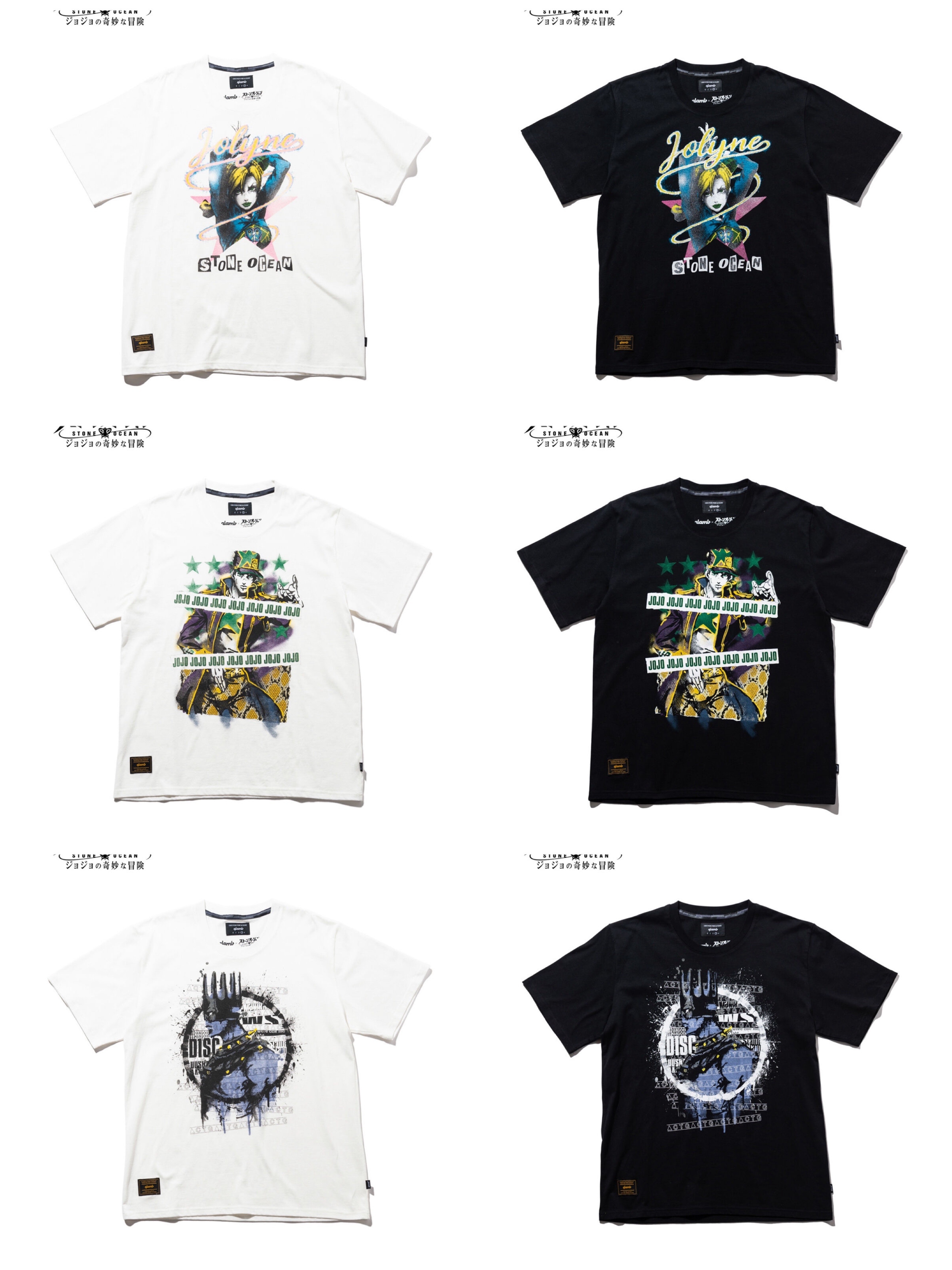 Pbandai 預訂2024/1月 ジョジョの奇妙な冒険 ストーンオーシャン【glamb】Tシャツ⚠️⚠️熱賣款‼️落單前請先PM查詢貨源