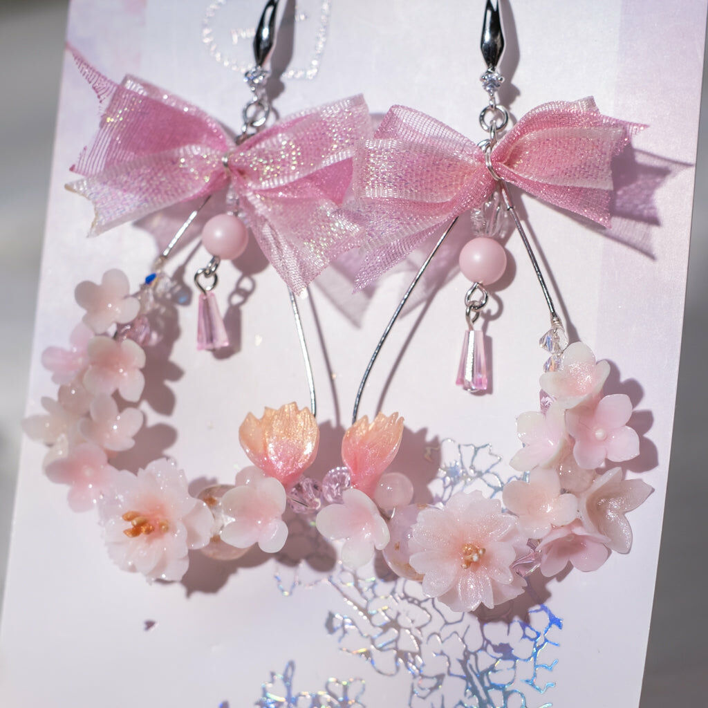 ④ Floral Crown Earrings (4 Designs)