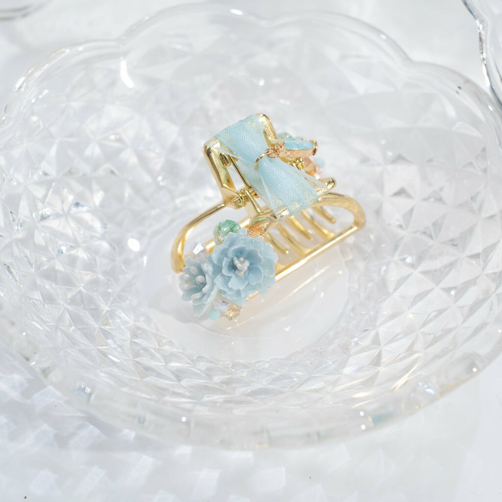 ⑥ Floral Claw Clip (10 Designs)