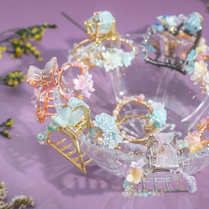 ⑥ Floral Claw Clip (10 Designs)