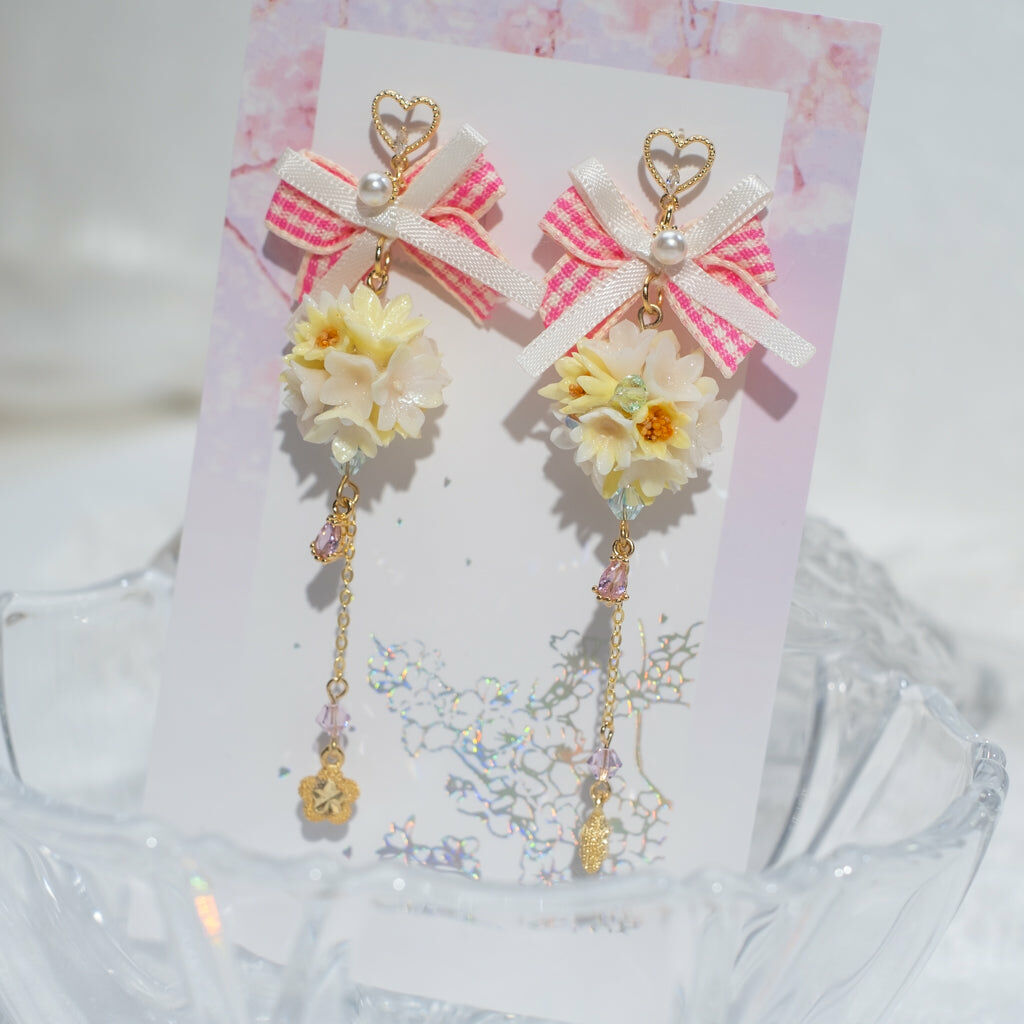 ⑥ The Bouquet Earrings - Pink Summer (6 Designs)