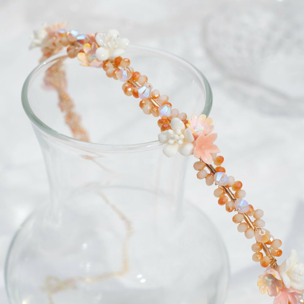 ⑥ Hairband Rainbow - Beige, Honey & Lemon (7 Designs)