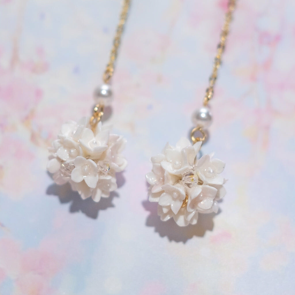 ⑦ Mini Bouquet Earrings - Hydrangea (7 Designs)
