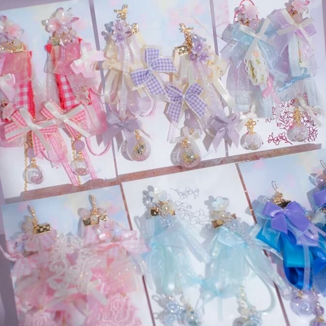 ⑦ Dream Ribbon Earrings (6 Designs)