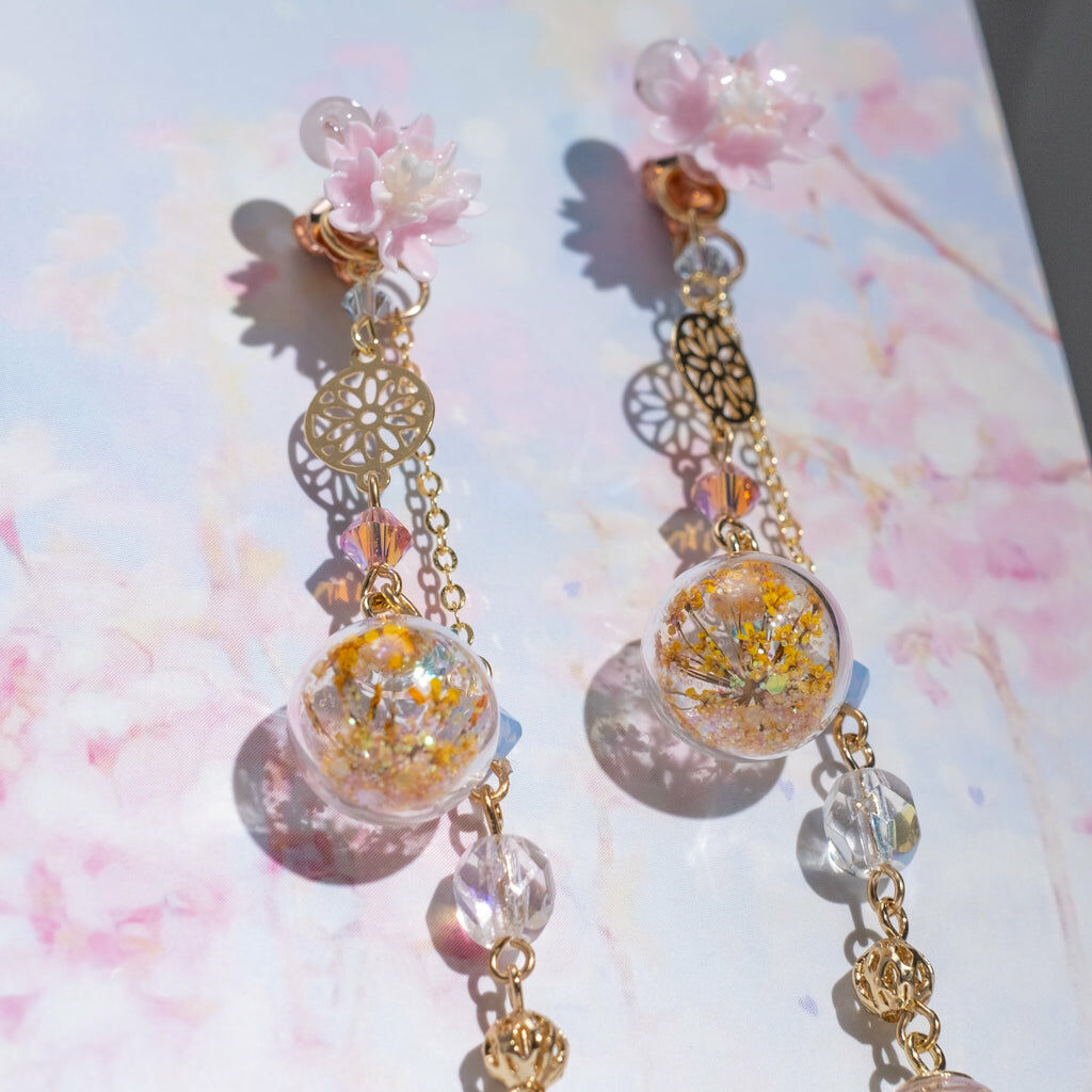 ⑦ 4-in-1 POM POM Earrings (10 Designs)