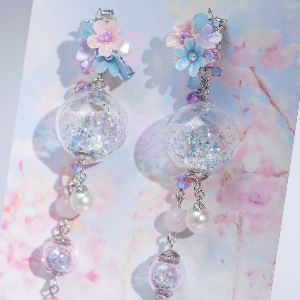 ⑦ Wonderland 2-Way POM POM Earrings (8 Designs)