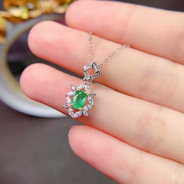 (11.14F)哥倫比亞祖母綠 吊墜