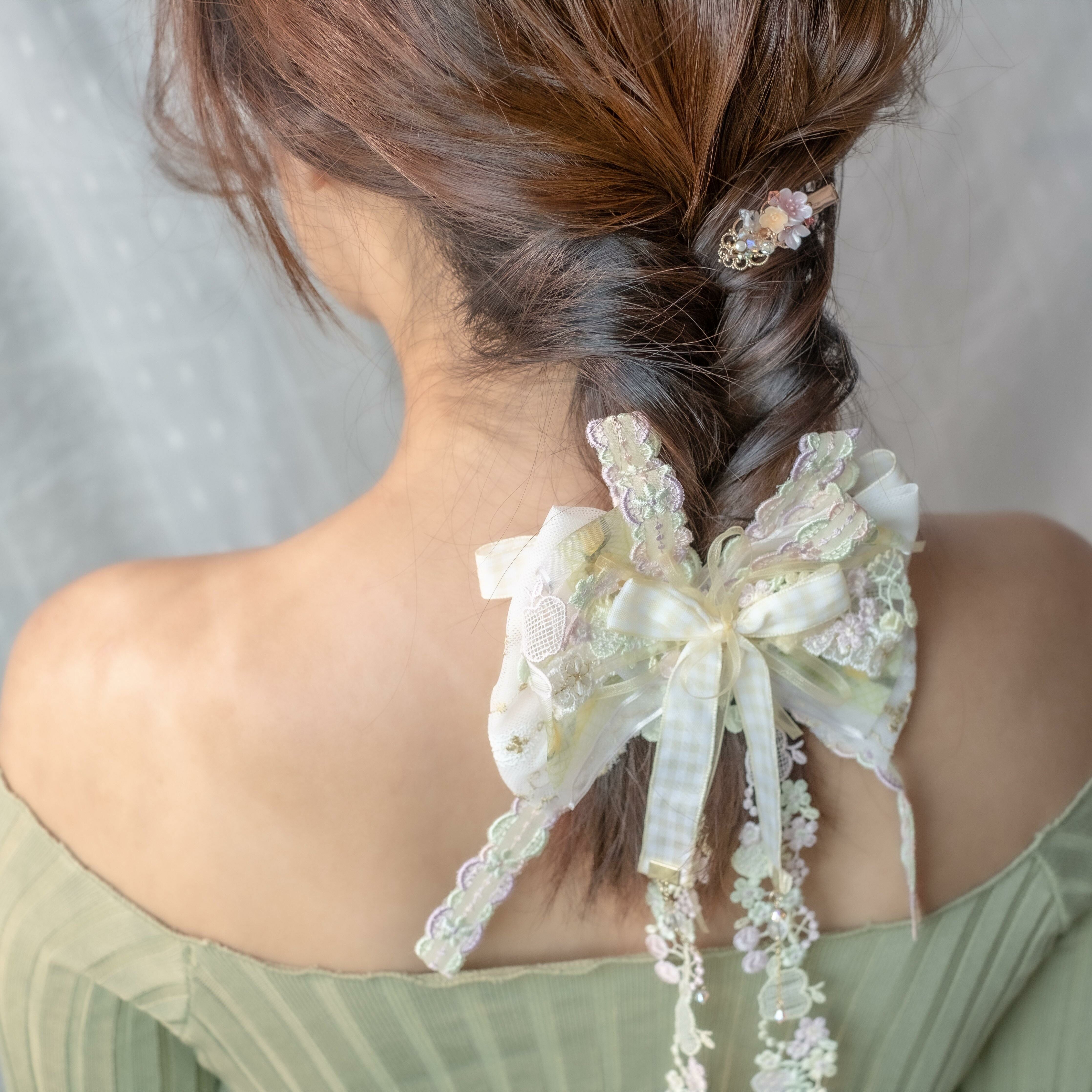 ➀➀ "Soft Heaven" 2-way Ribbon Clip (8 Designs)